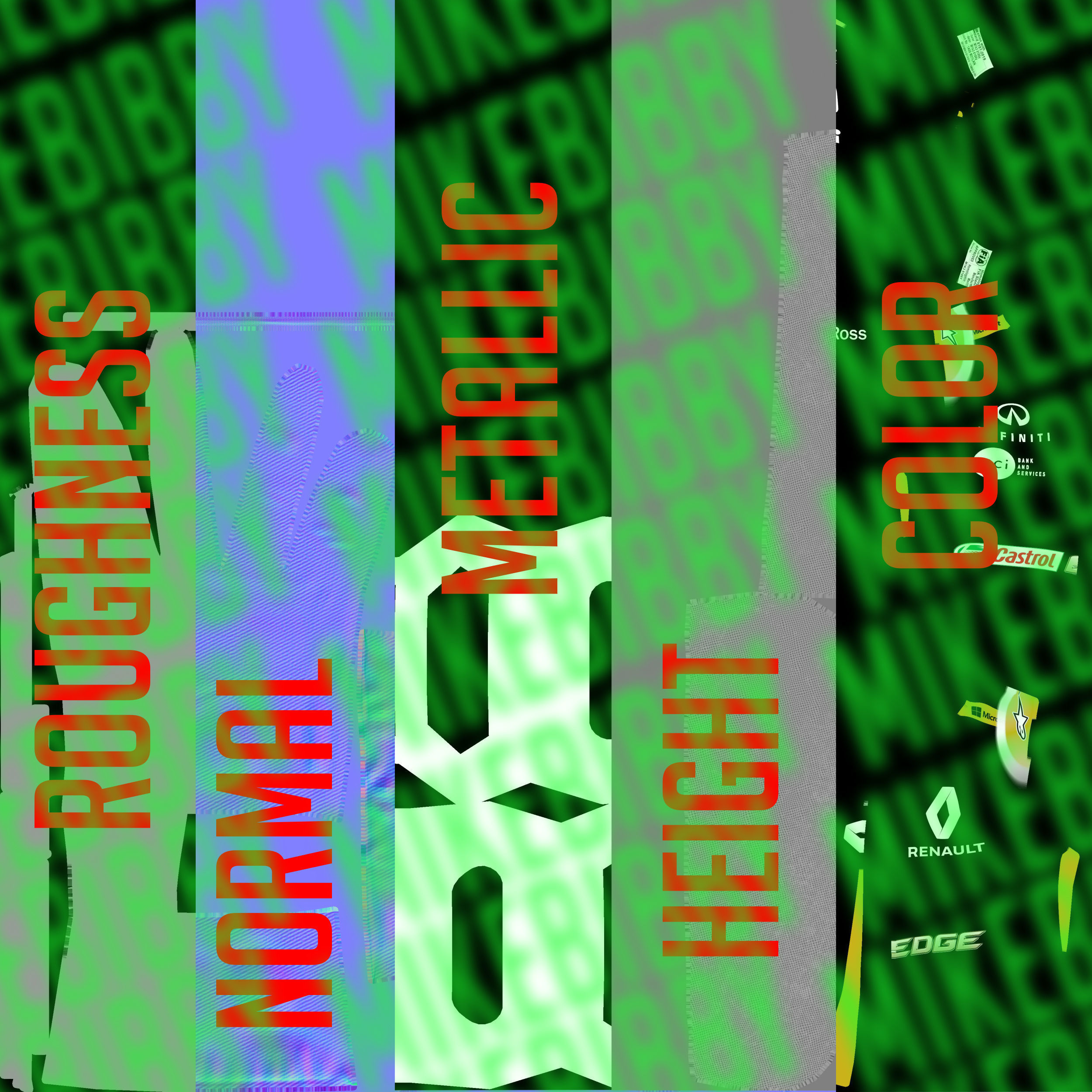 Daniel Ricciardo 2019 Low-poly 3D model_11