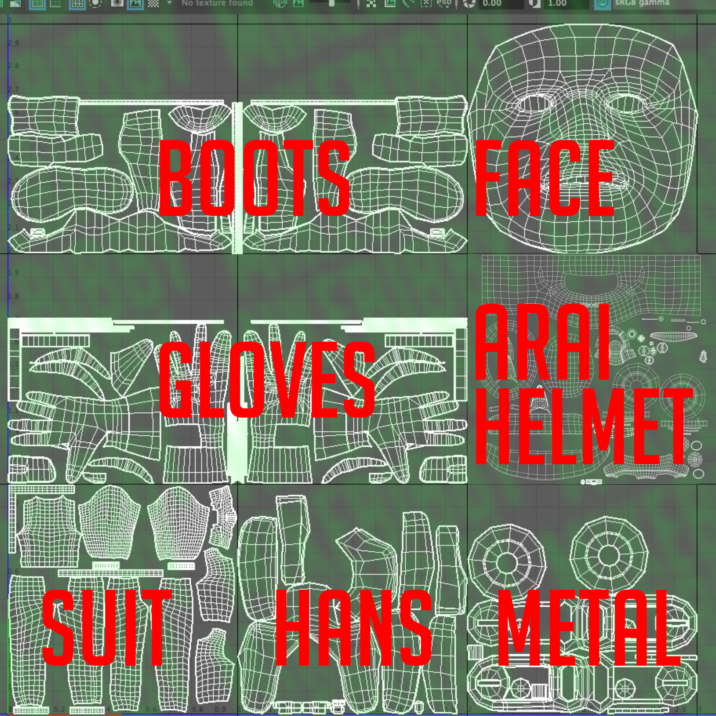 Daniel Ricciardo 2019 Low-poly 3D model_12