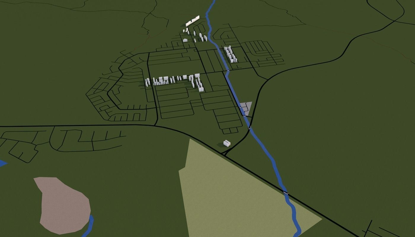 Capetown City Low-poly 3D model_48