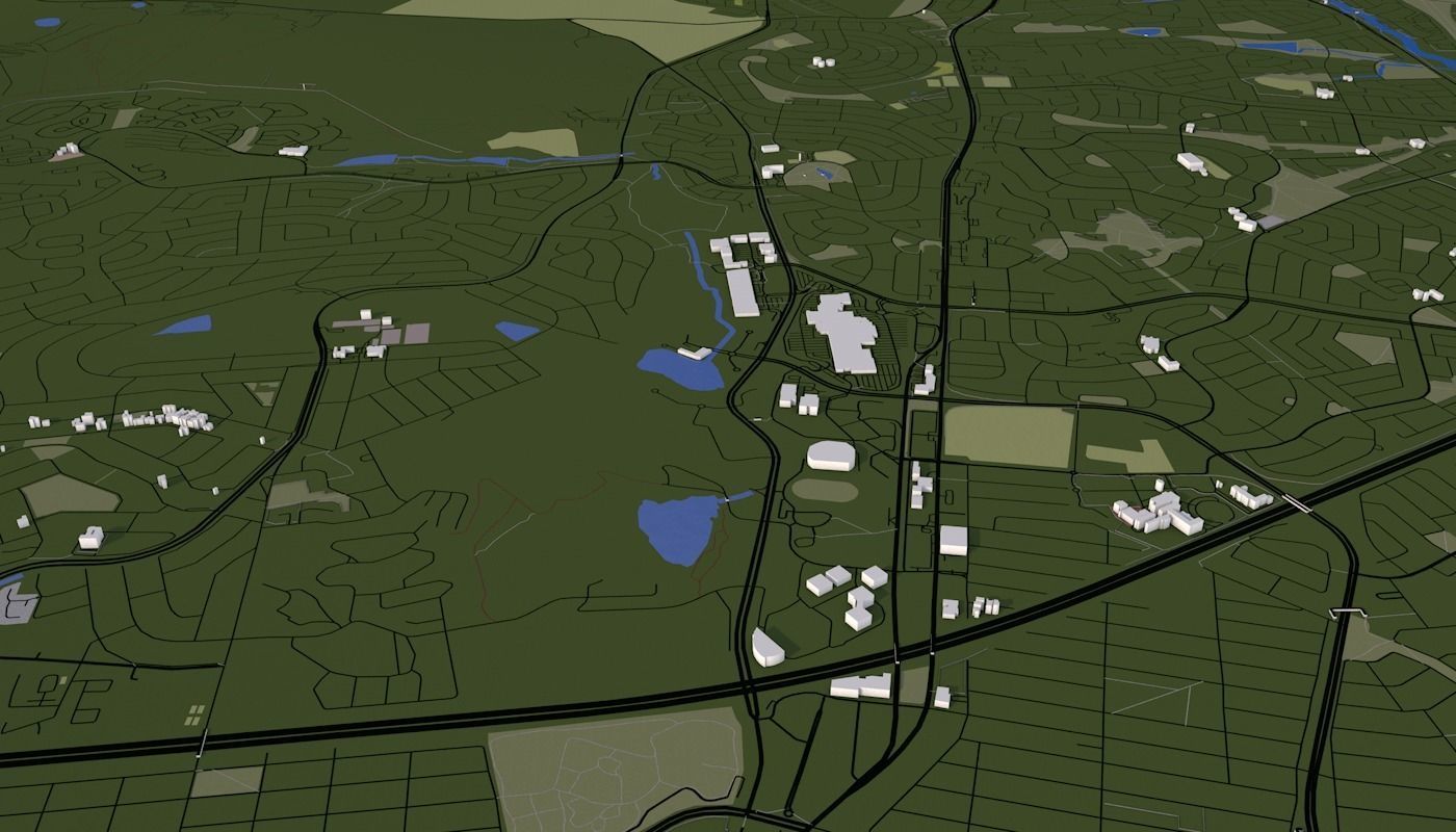 Capetown City Low-poly 3D model_31