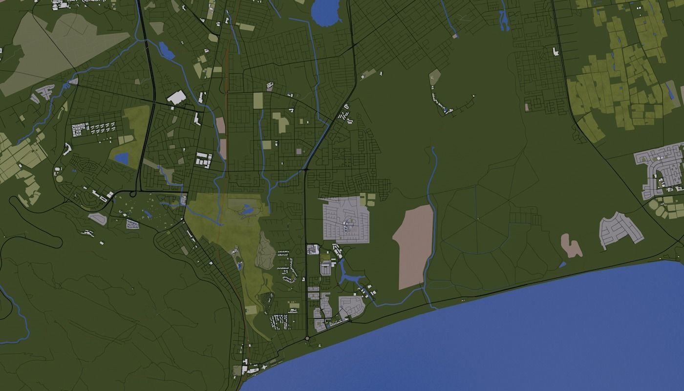 Capetown City Low-poly 3D model_8