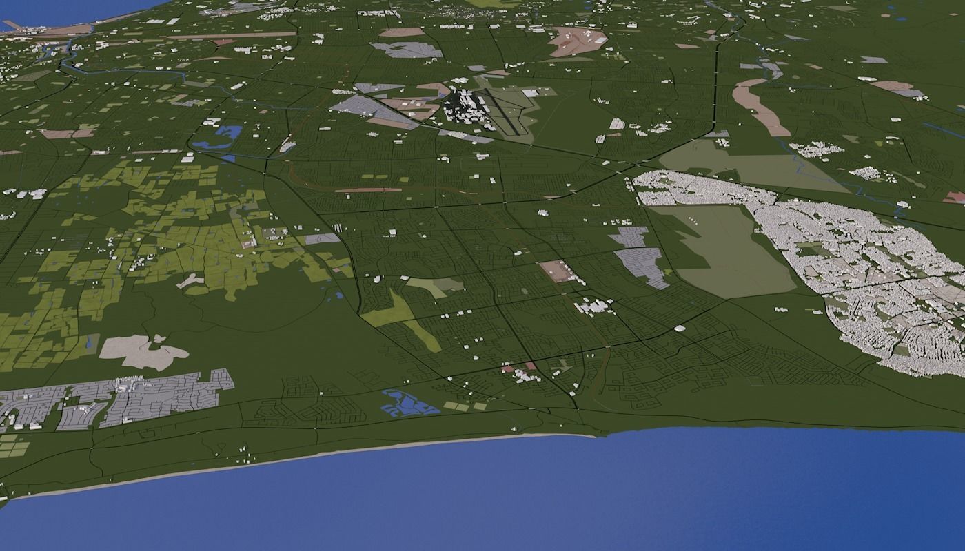 Capetown City Low-poly 3D model_20