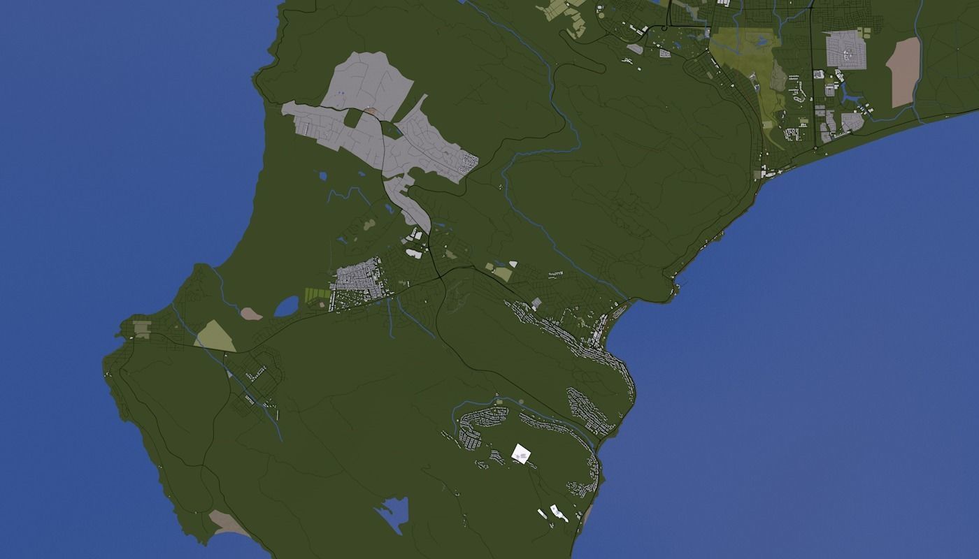 Capetown City Low-poly 3D model_7