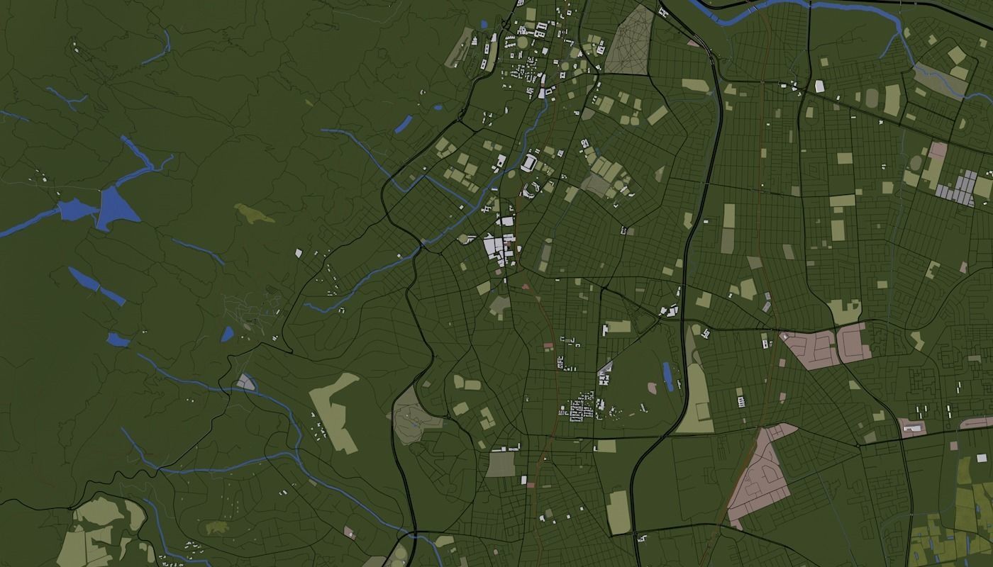 Capetown City Low-poly 3D model_5