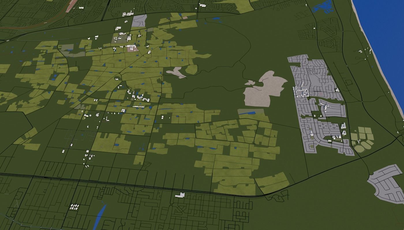 Capetown City Low-poly 3D model_52