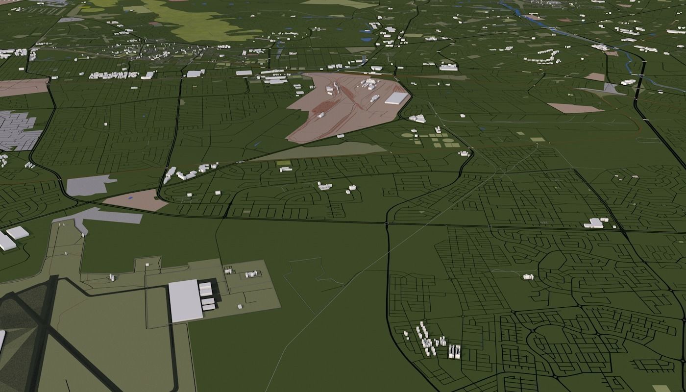 Capetown City Low-poly 3D model_28