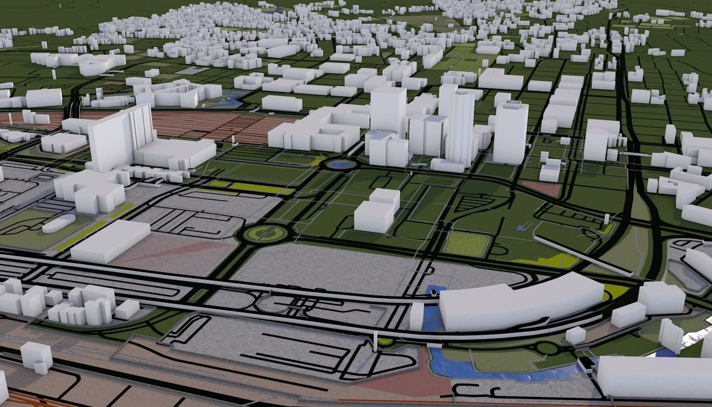 Capetown City Low-poly 3D model_40