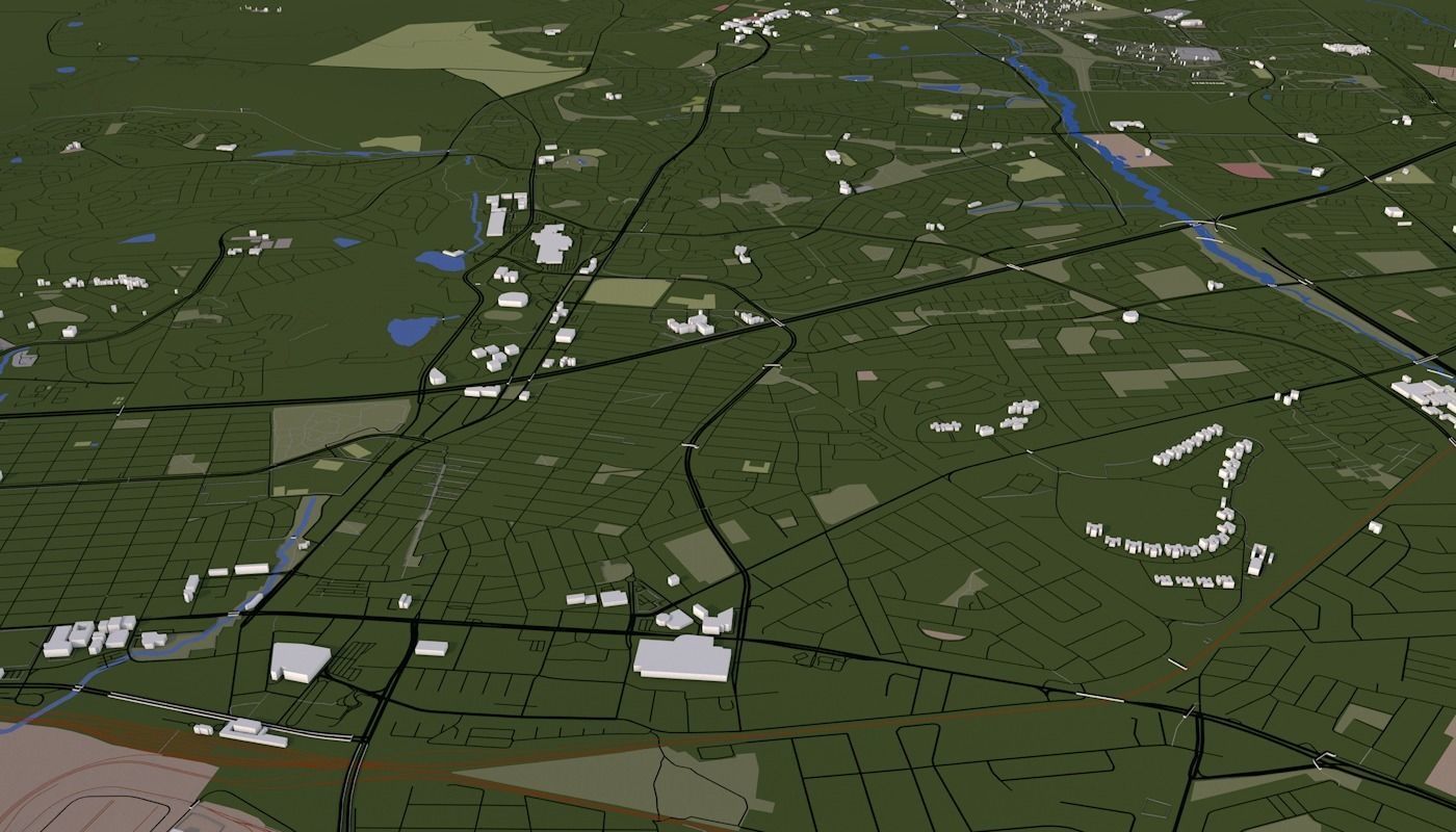 Capetown City Low-poly 3D model_30