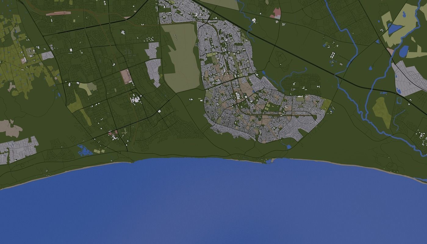 Capetown City Low-poly 3D model_9