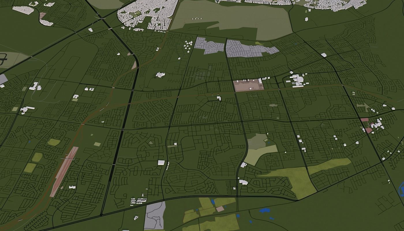 Capetown City Low-poly 3D model_53