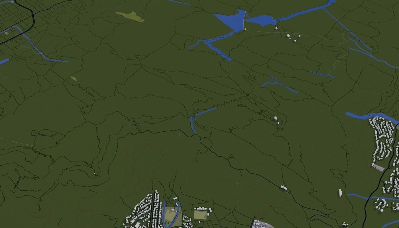 Capetown City Low-poly 3D model_44