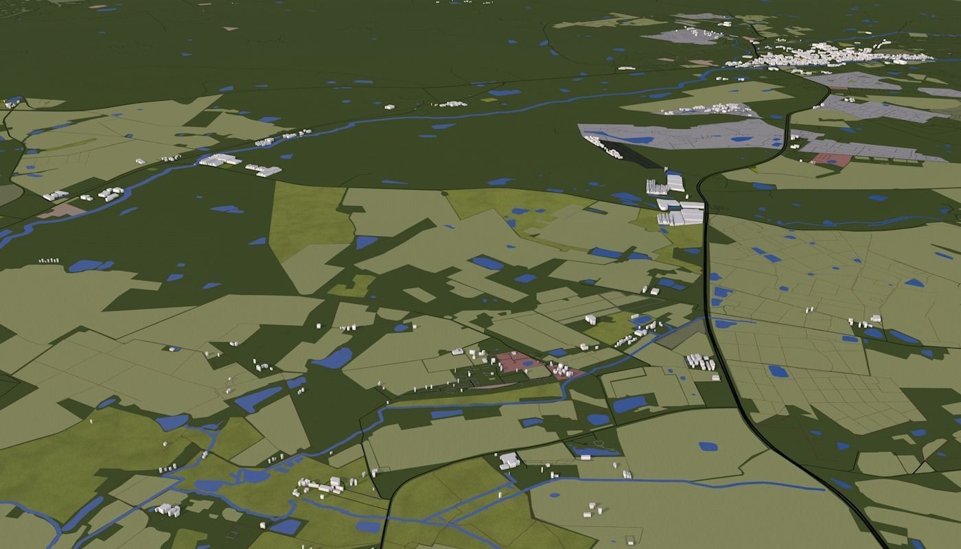 Capetown City Low-poly 3D model_25