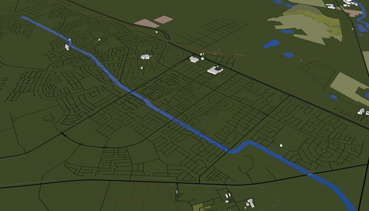 Capetown City Low-poly 3D model_55