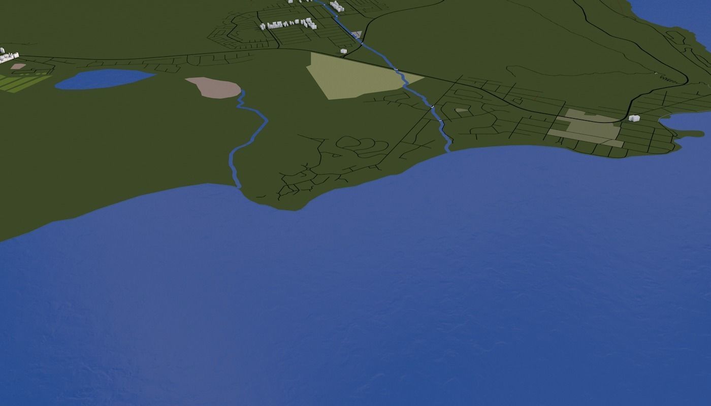 Capetown City Low-poly 3D model_47