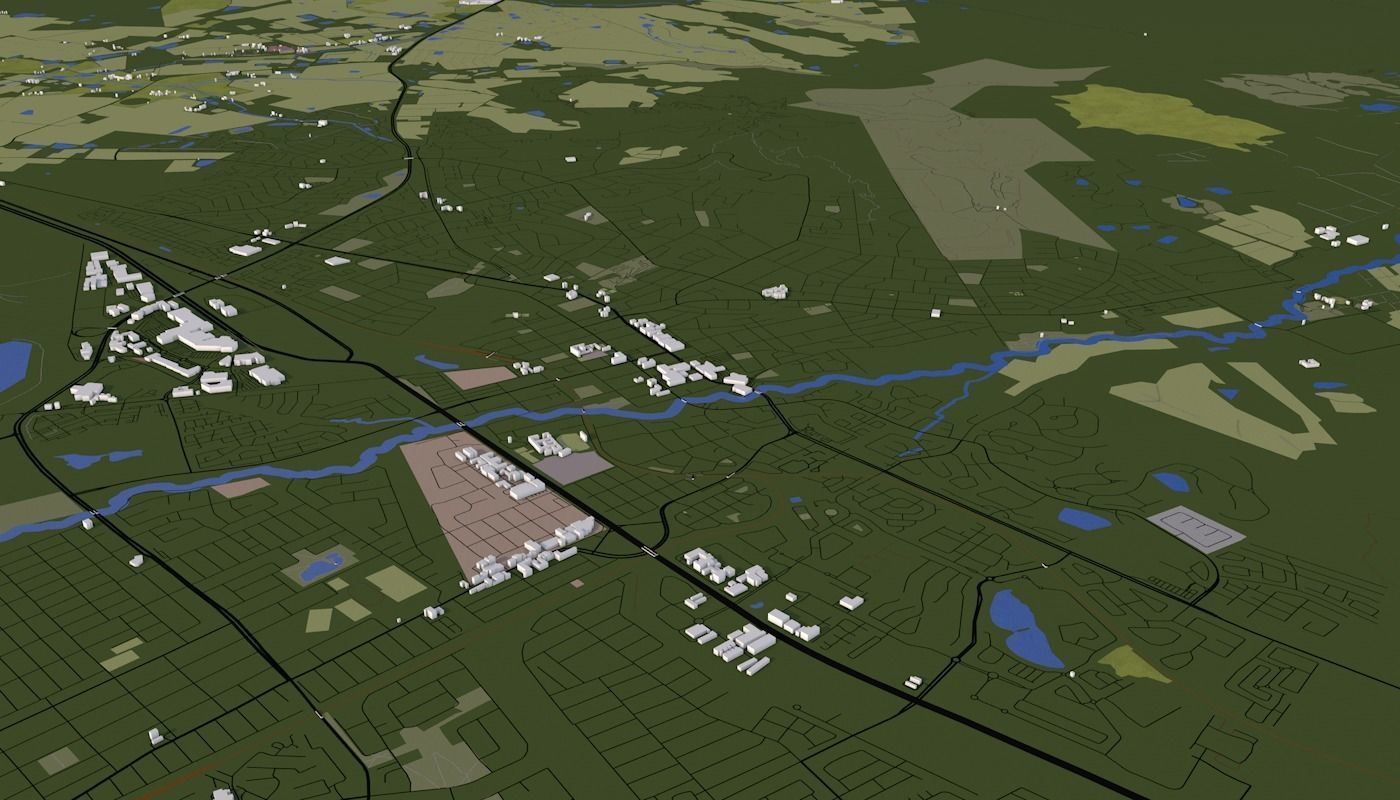 Capetown City Low-poly 3D model_24