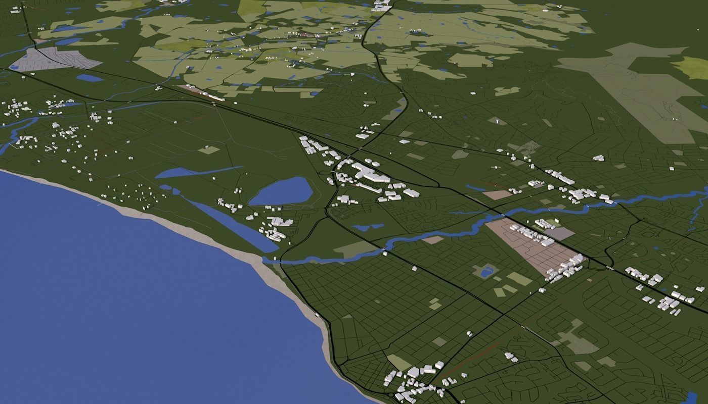 Capetown City Low-poly 3D model_22