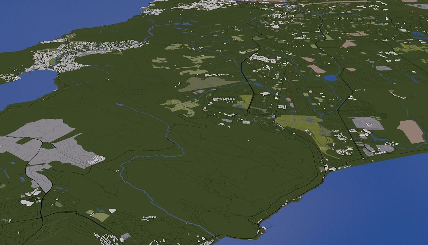 Capetown City Low-poly 3D model_17