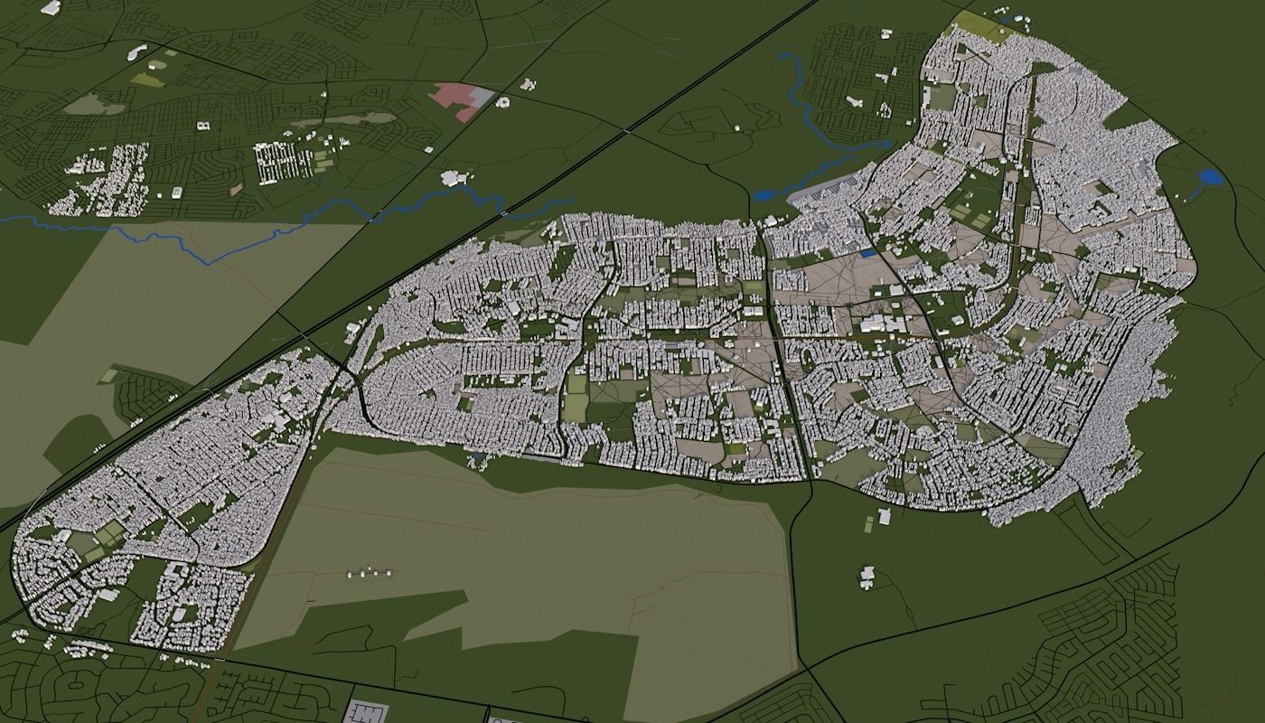 Capetown City Low-poly 3D model_54