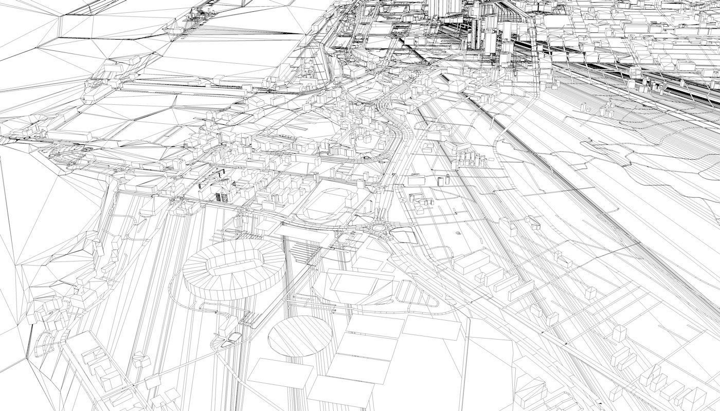 Capetown City Low-poly 3D model_59