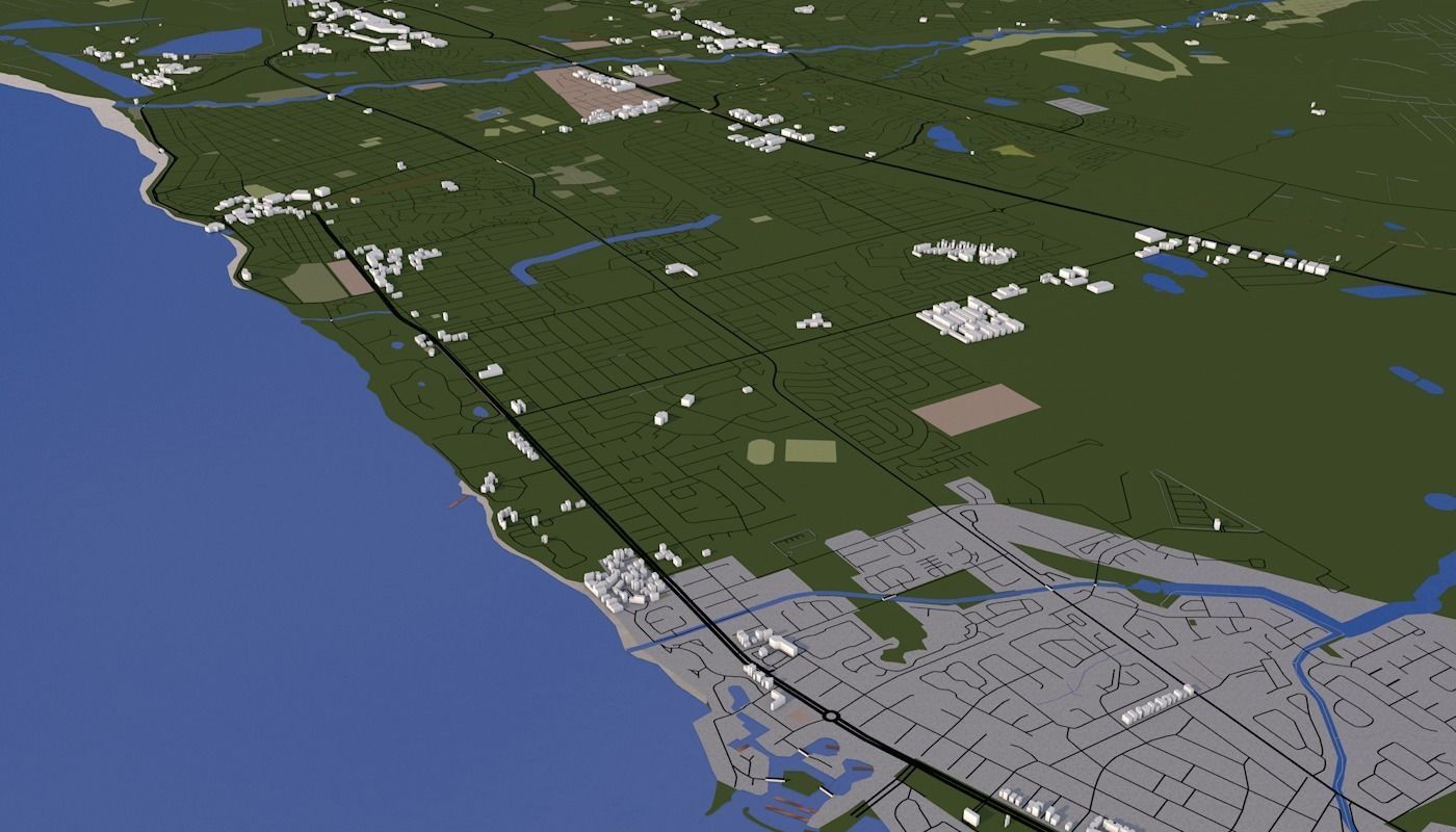 Capetown City Low-poly 3D model_23