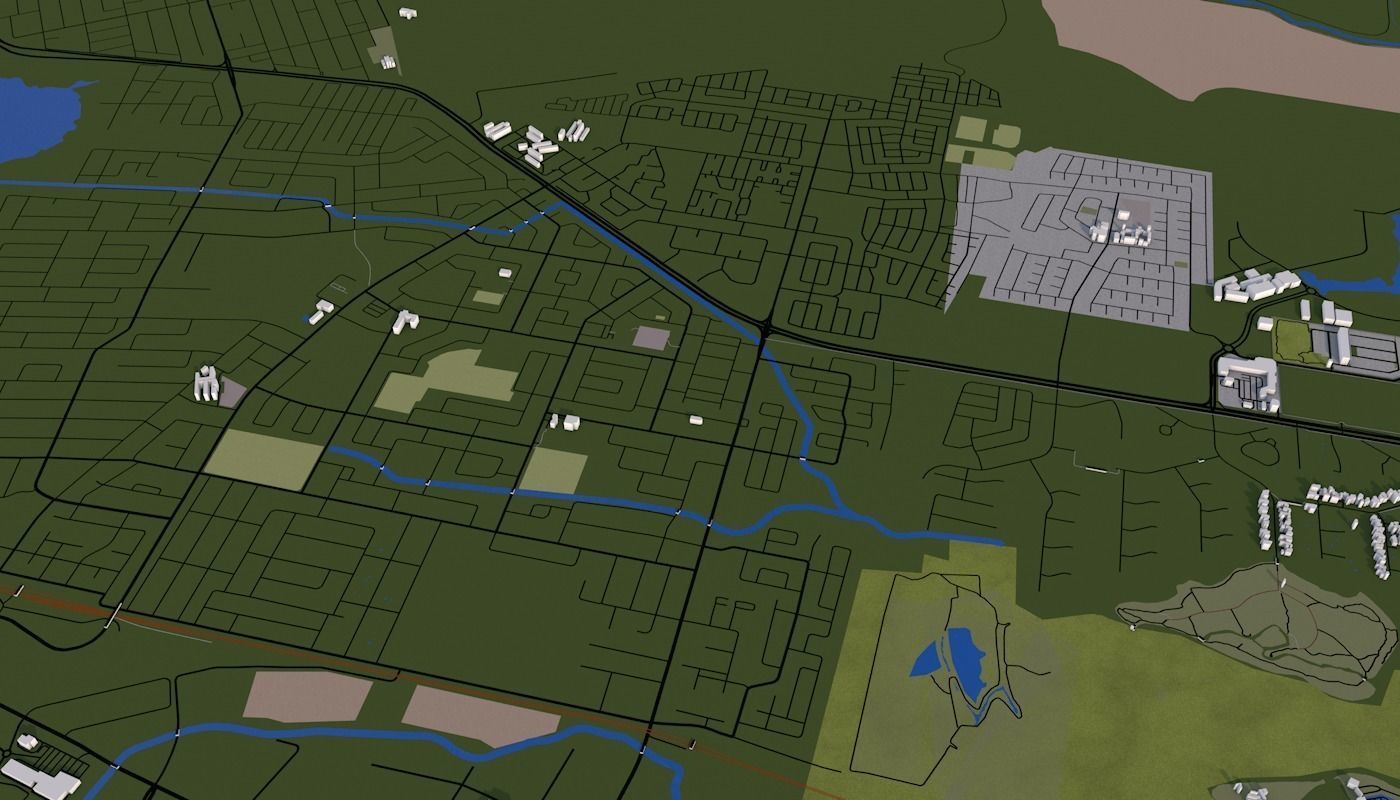 Capetown City Low-poly 3D model_51