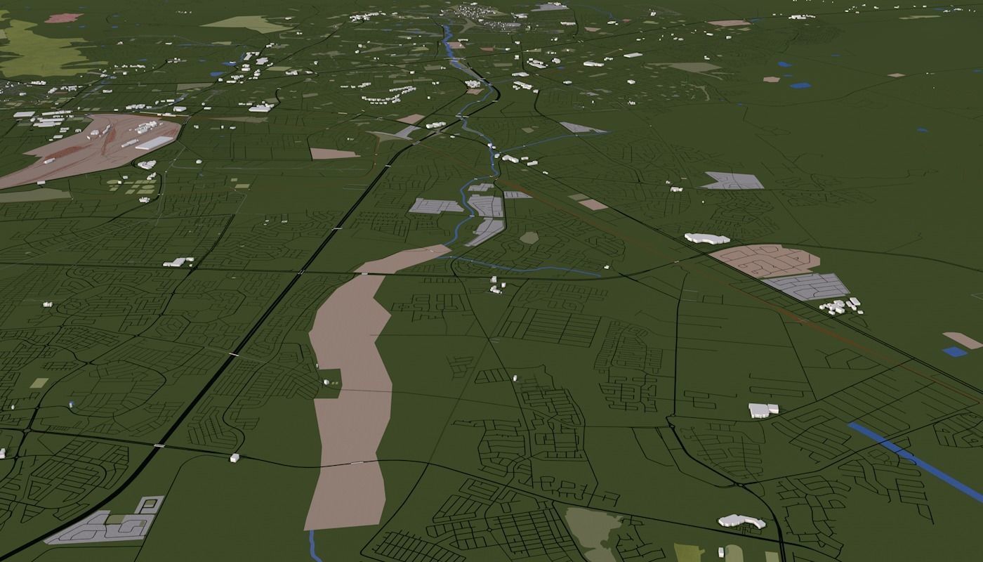 Capetown City Low-poly 3D model_27