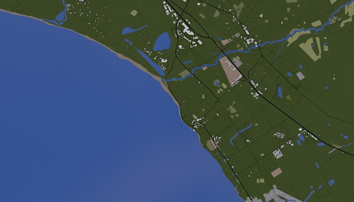 Capetown City Low-poly 3D model_10