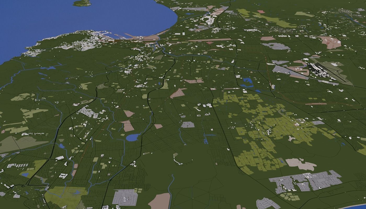 Capetown City Low-poly 3D model_16