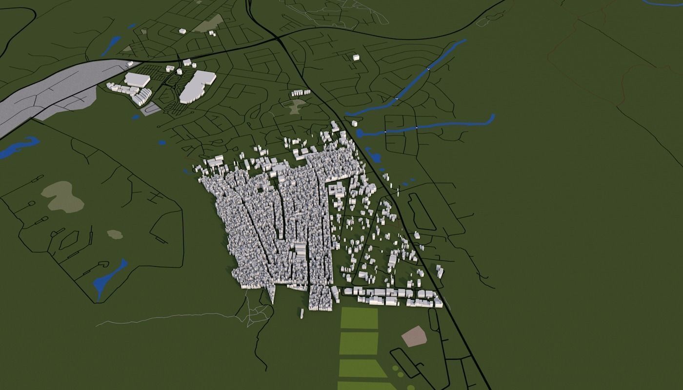 Capetown City Low-poly 3D model_49