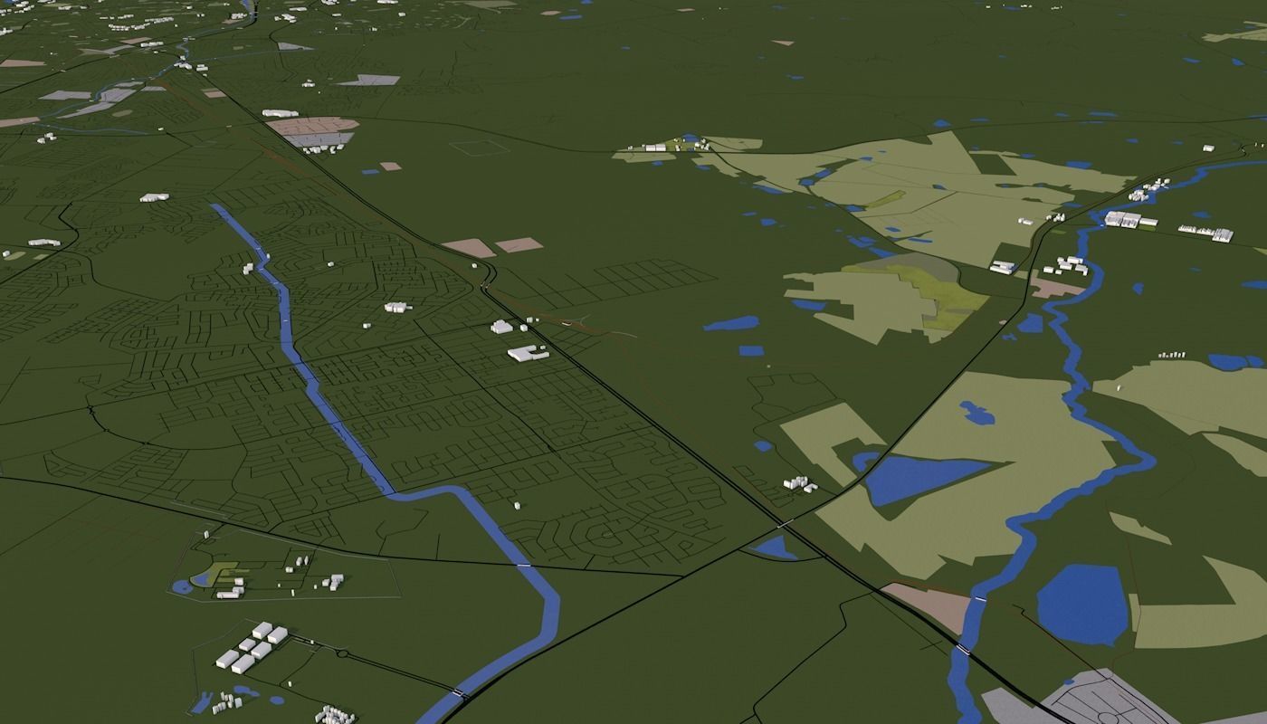 Capetown City Low-poly 3D model_26