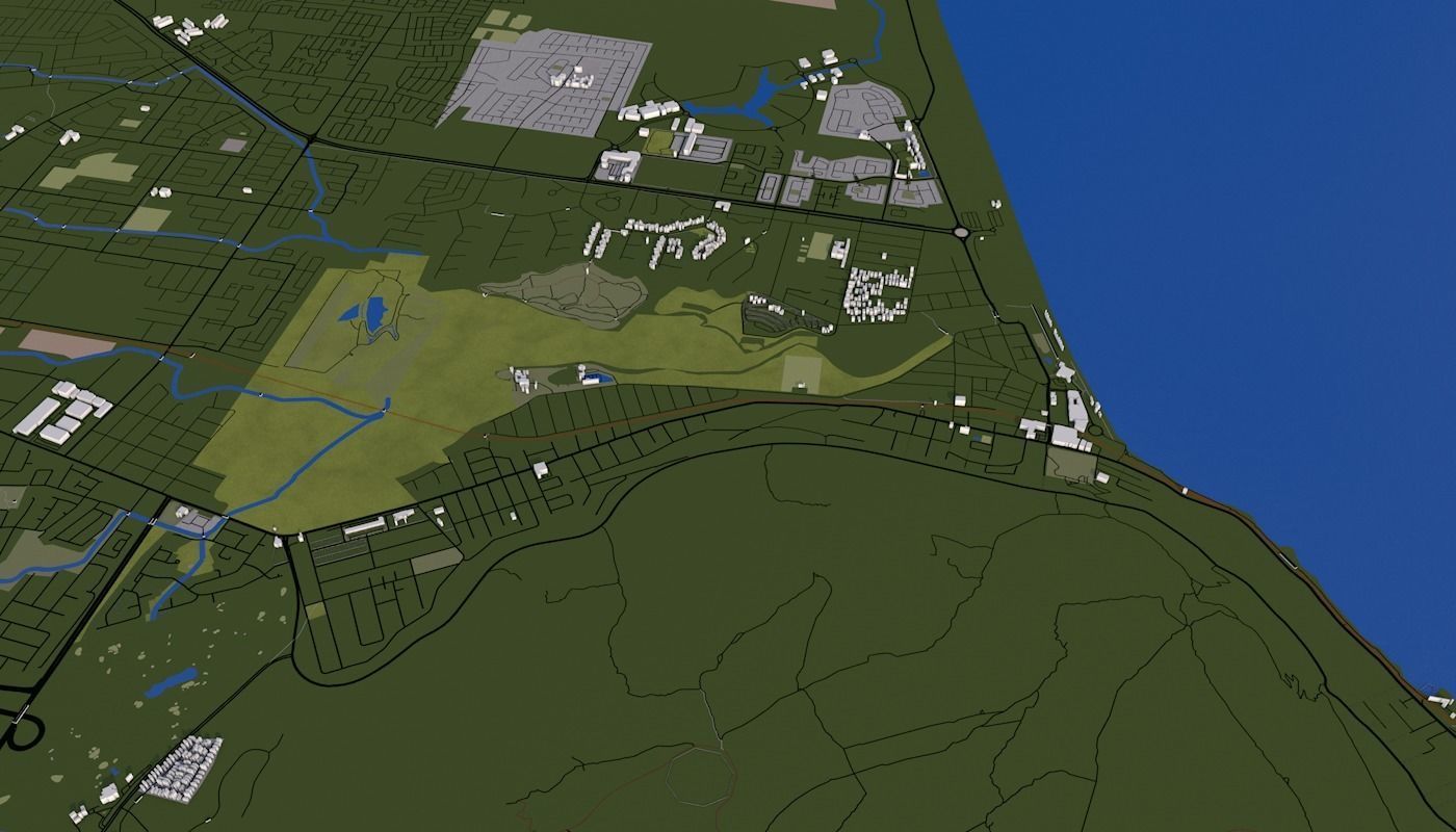 Capetown City Low-poly 3D model_50