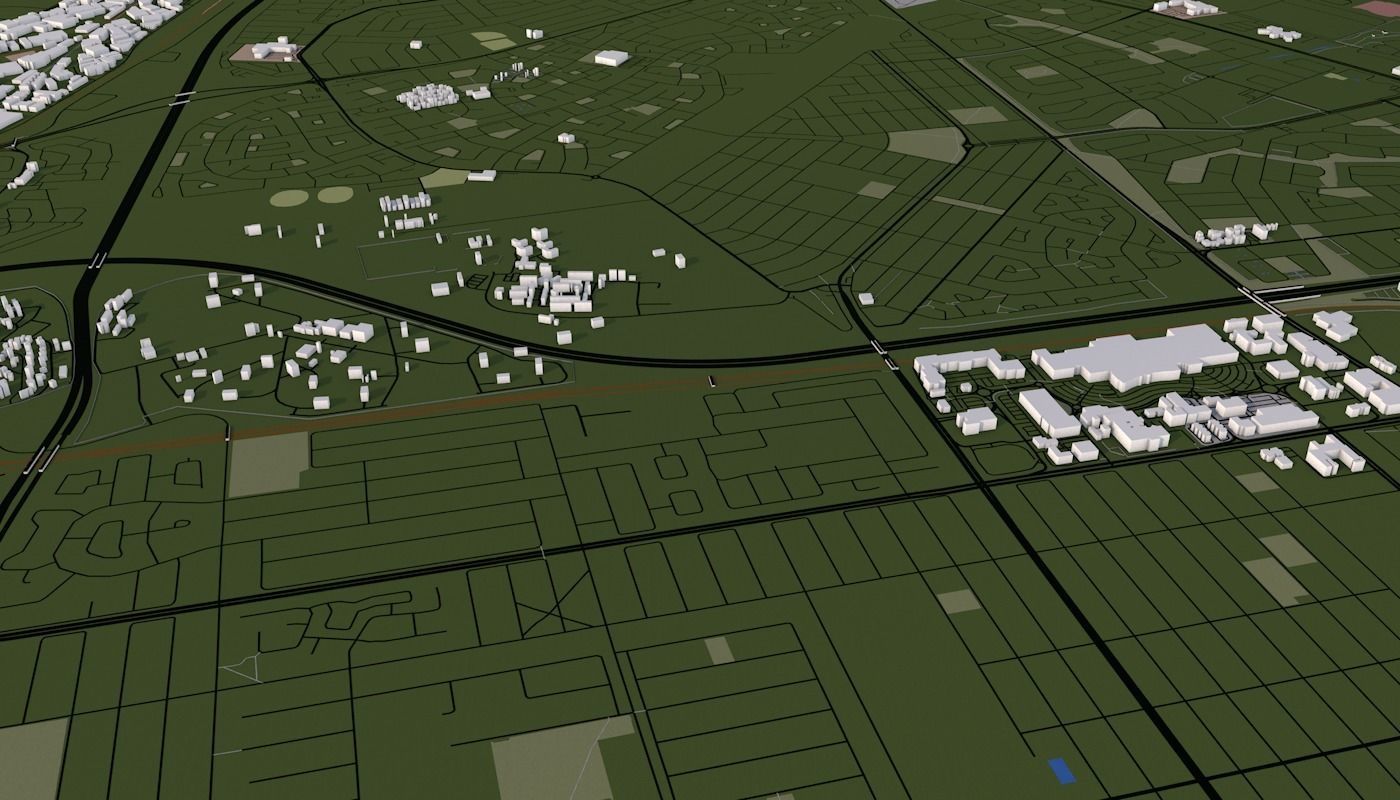 Capetown City Low-poly 3D model_32