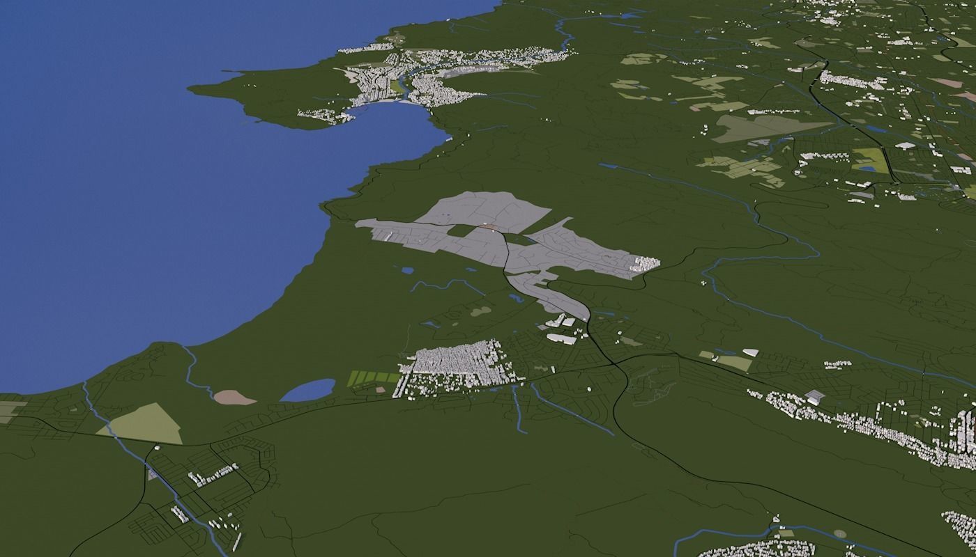 Capetown City Low-poly 3D model_18