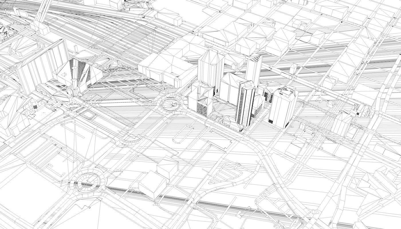 Capetown City Low-poly 3D model_58