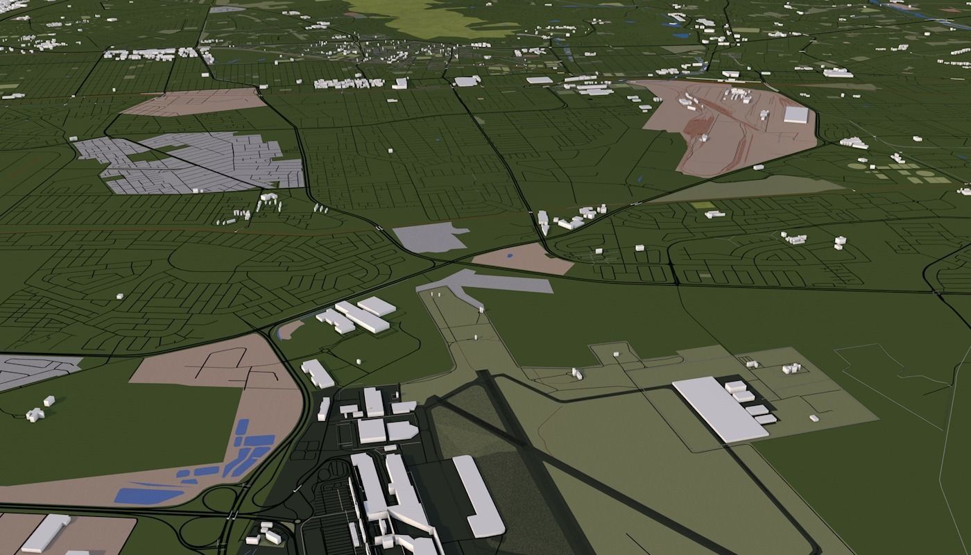 Capetown City Low-poly 3D model_29