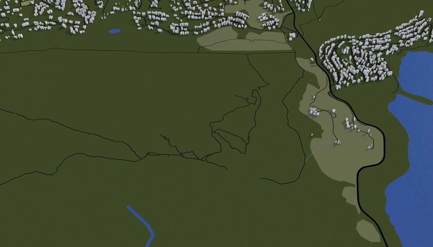 Capetown City Low-poly 3D model_45