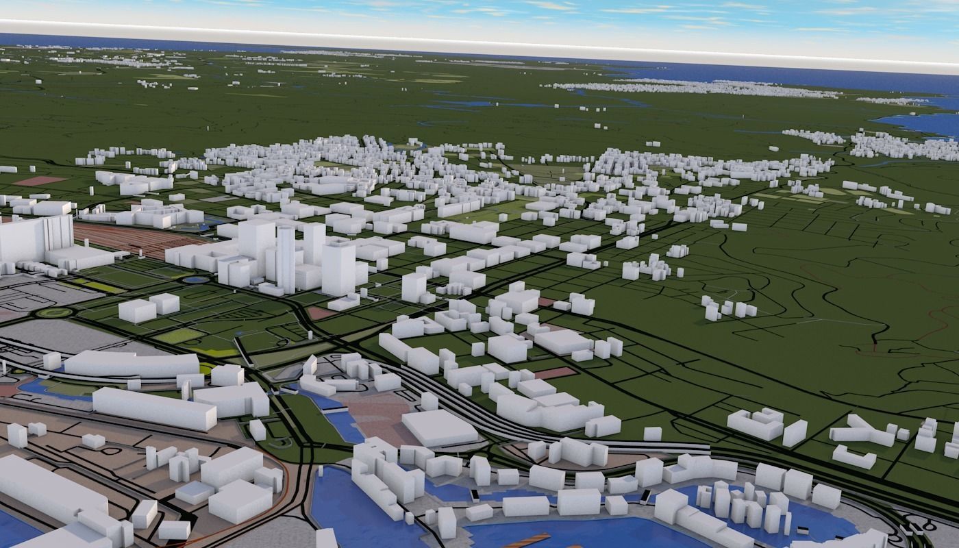 Capetown City Low-poly 3D model_39