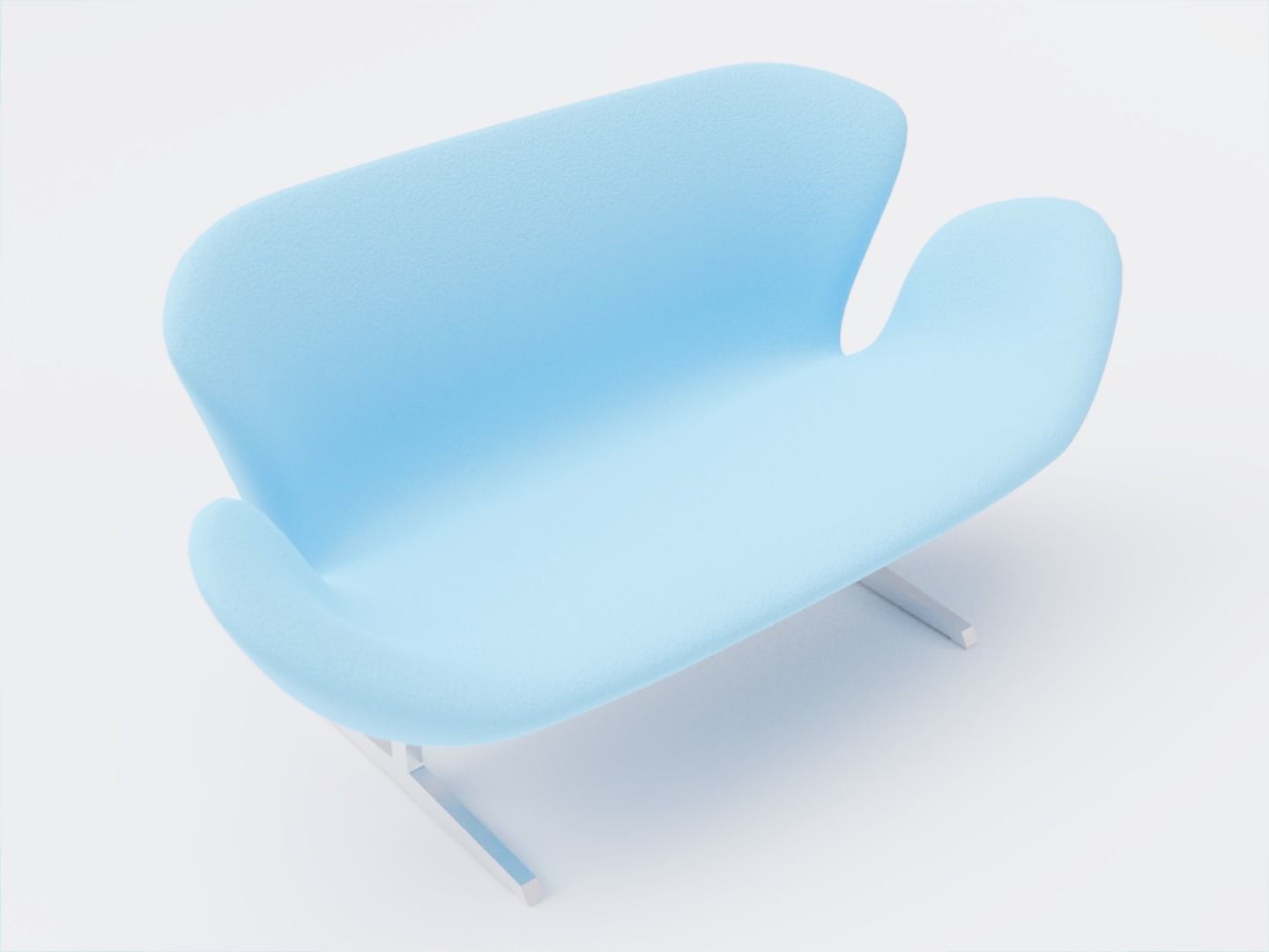 Swan Sofa 3D model_2