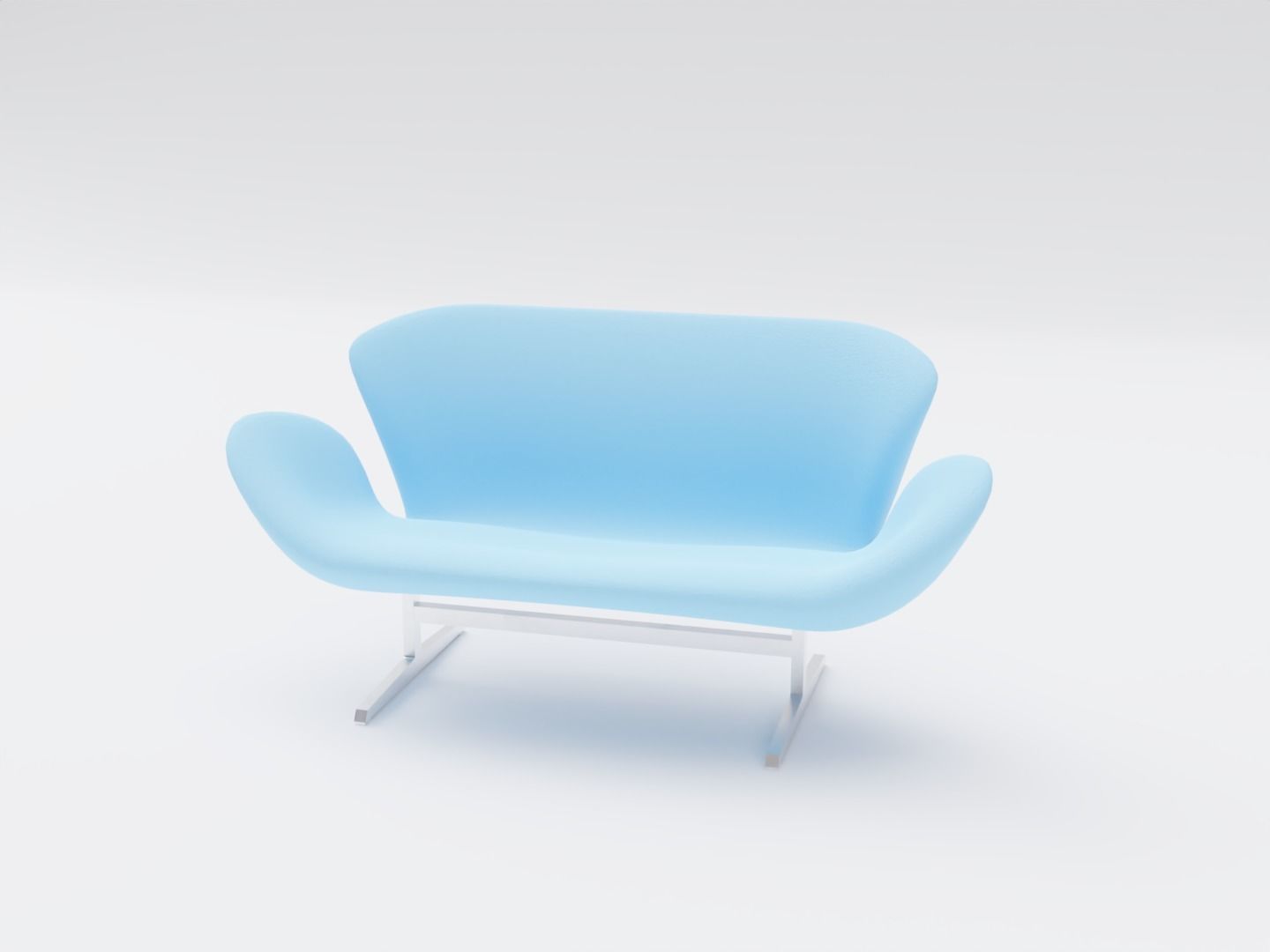 Swan Sofa 3D model_1