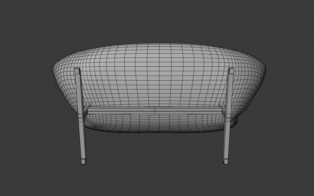 Swan Sofa 3D model_5