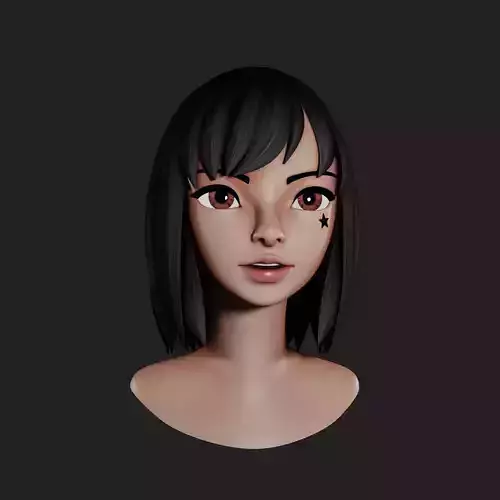 CB Character Stylized Low-poly 3D model