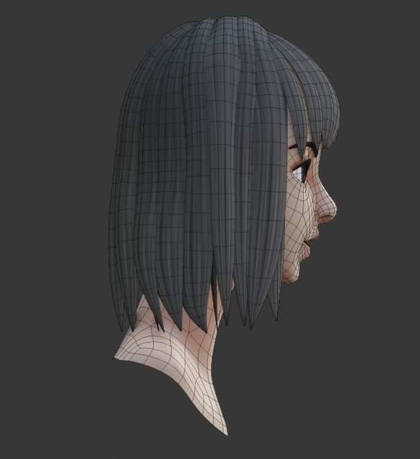 CB Character Stylized Low-poly 3D model_3
