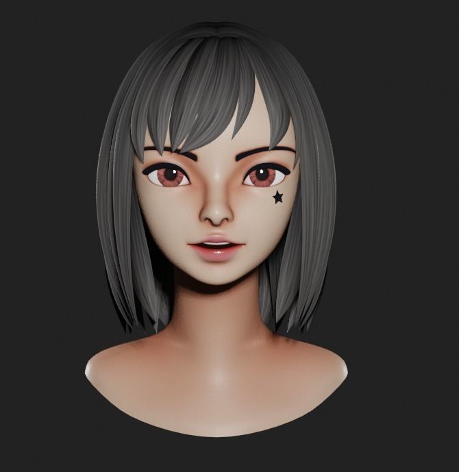 CB Character Stylized Low-poly 3D model_5