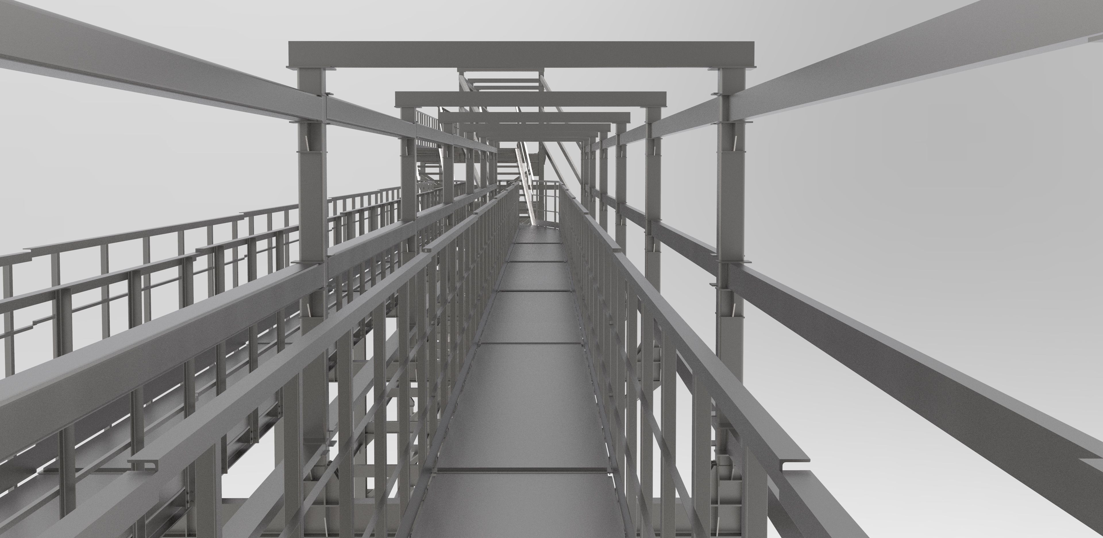 Pipeline overpass Low-poly 3D model_11