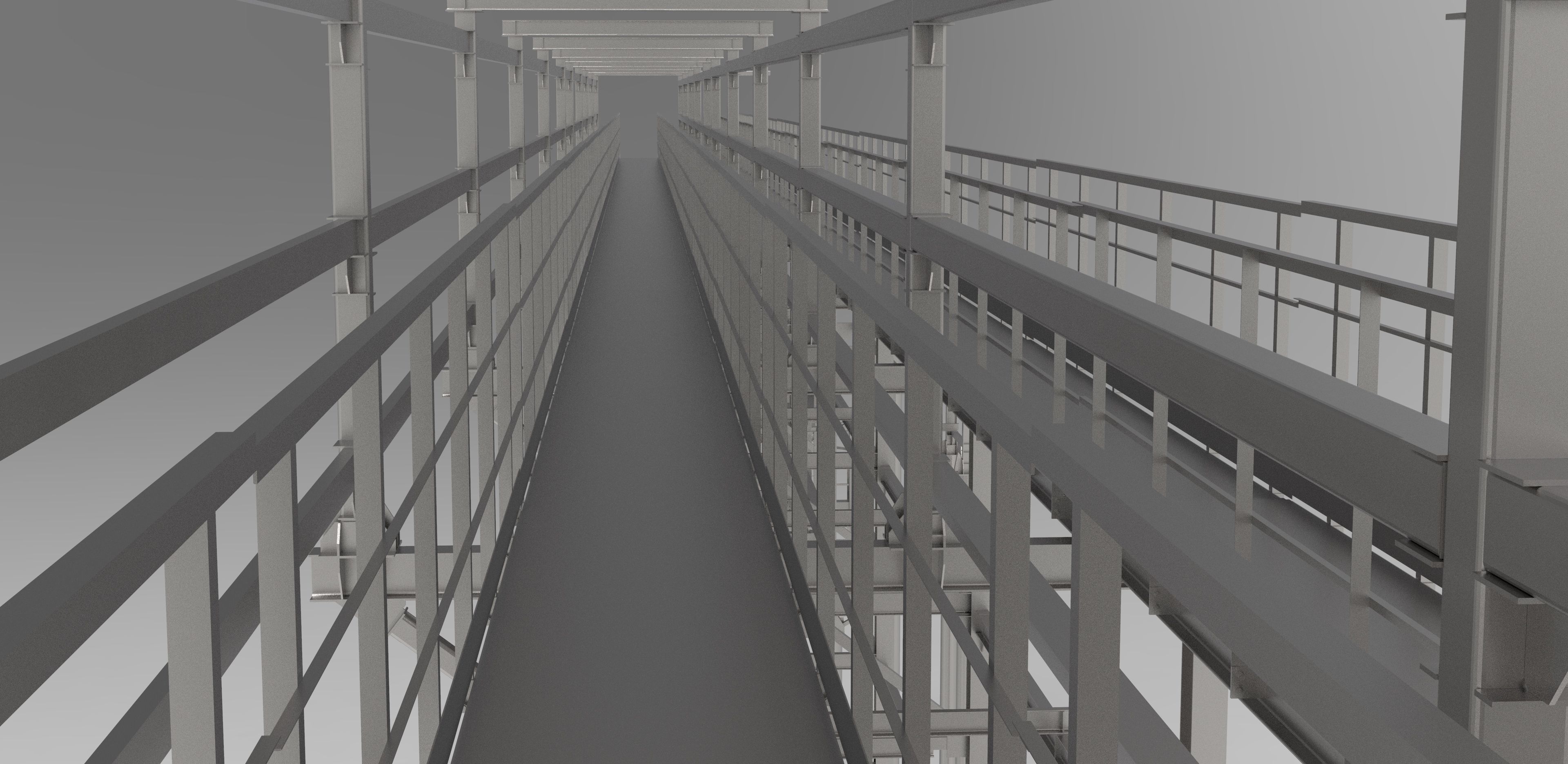 Pipeline overpass Low-poly 3D model_9
