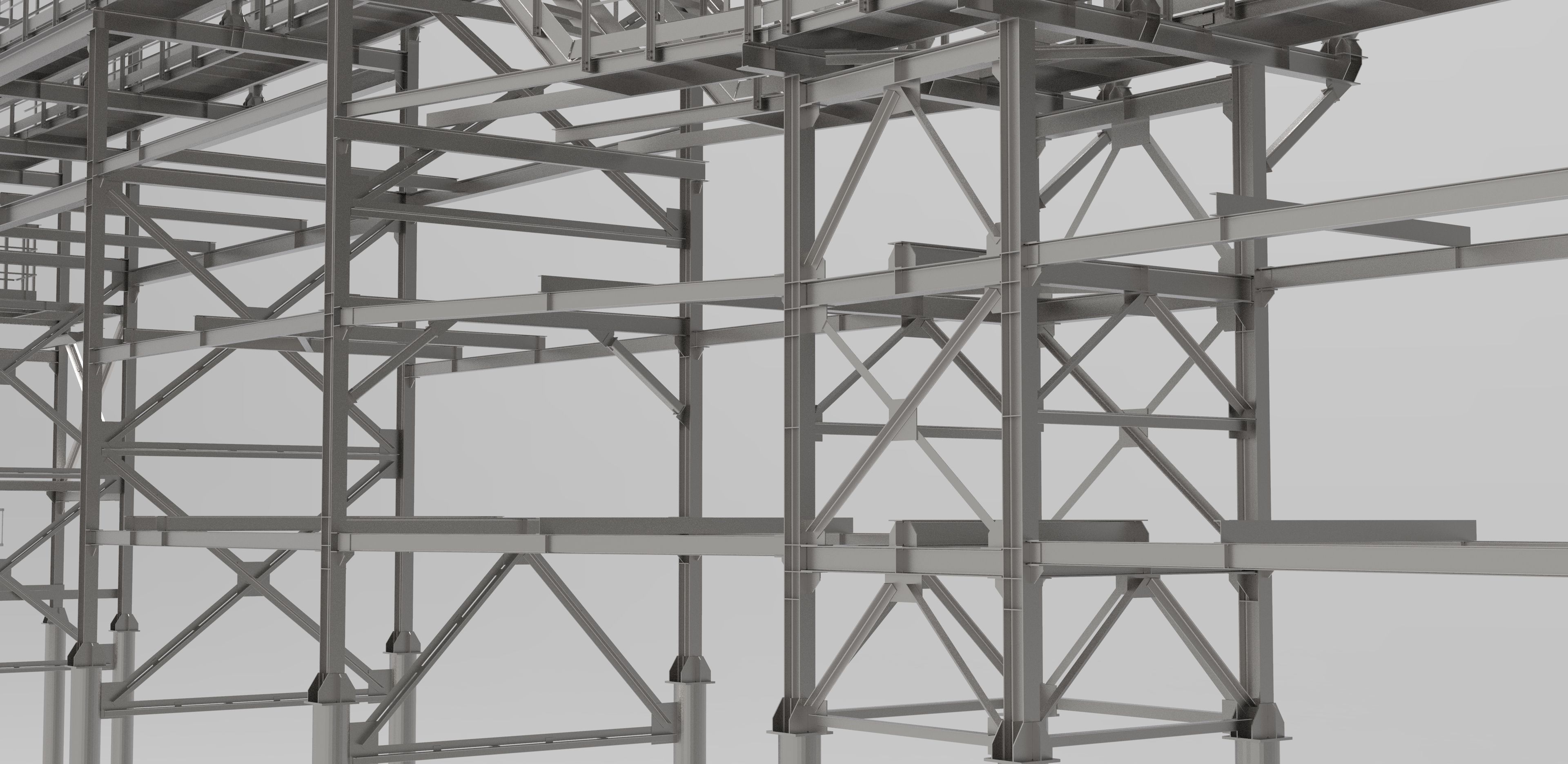 Pipeline overpass Low-poly 3D model_8