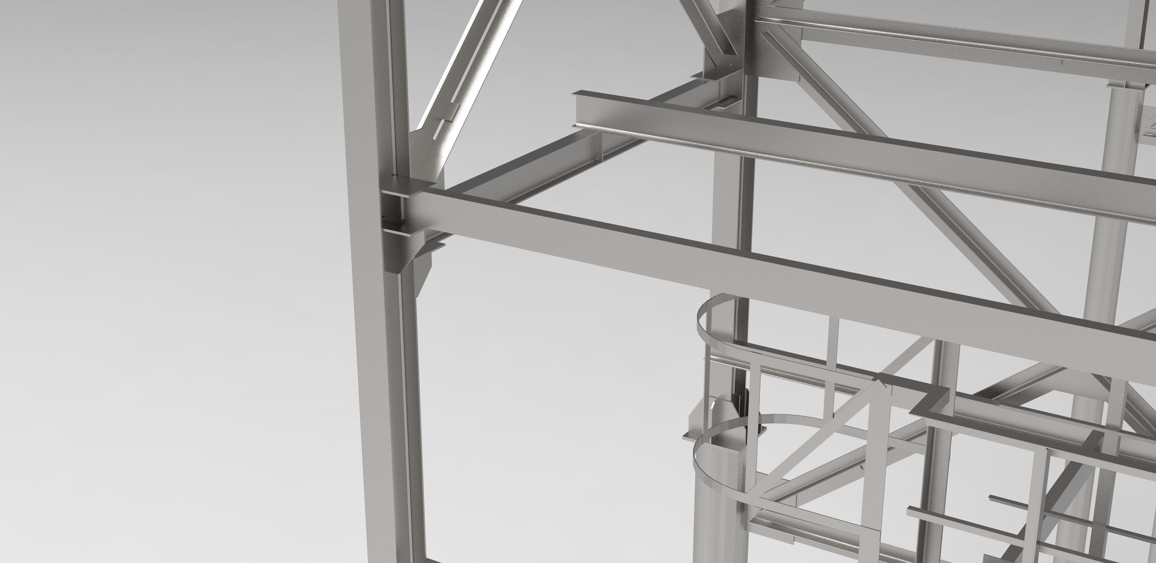 Pipeline overpass Low-poly 3D model_2