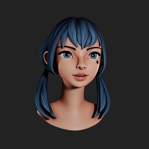 CD Character Stylized Low-poly 3D model