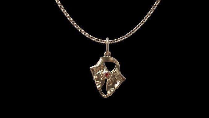 Gemini pendant 3D print model