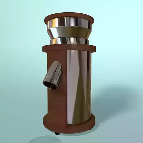 Juicer coffee grinder with wooden base